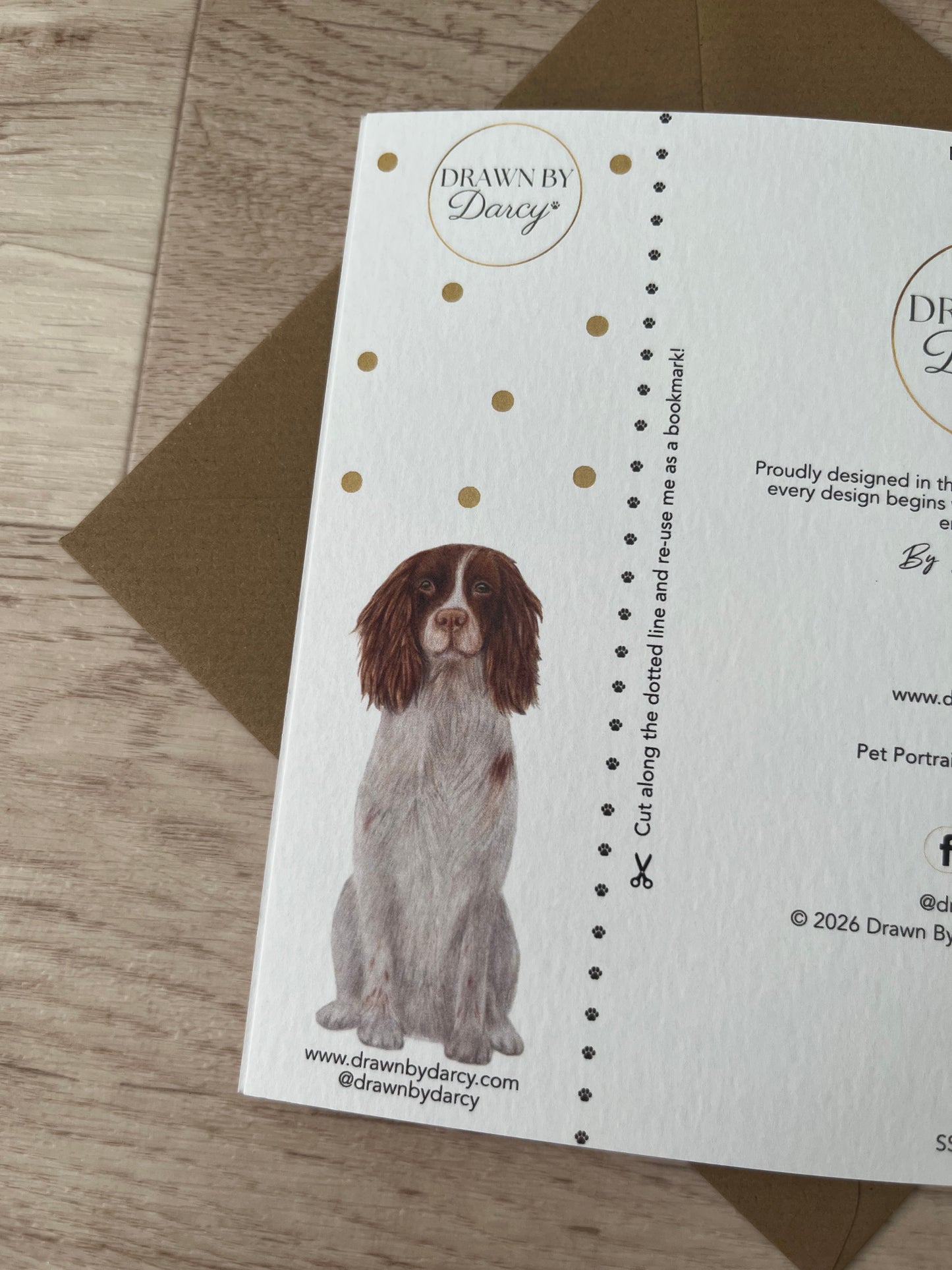NEW! Springer Spaniel Birthday Greetings Card