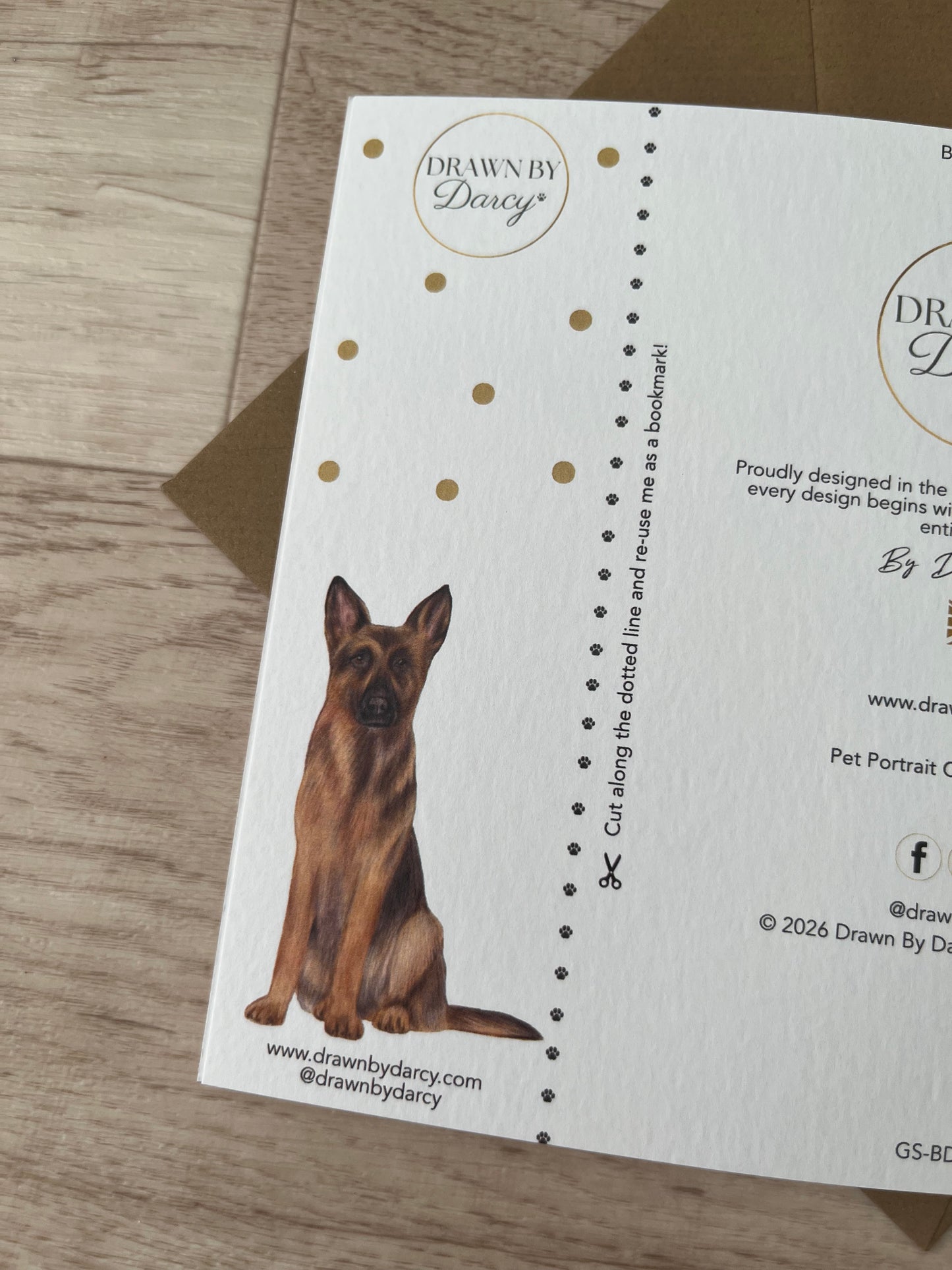 NEW! German Shepherd Birthday Greetings Card