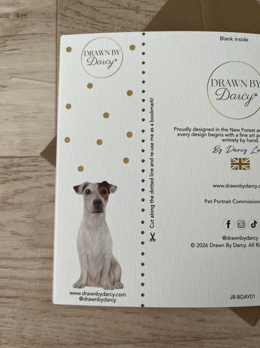 NEW! Jack Russell Terrier Birthday Greetings Card