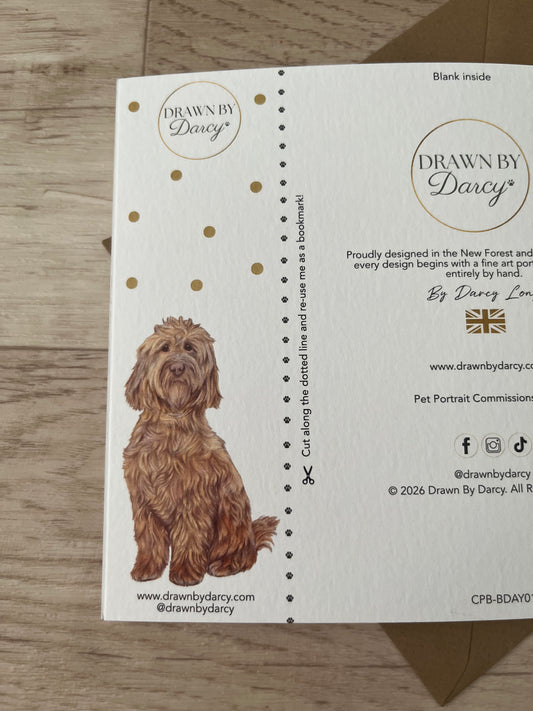 NEW! Cockapoo Birthday Greetings Card