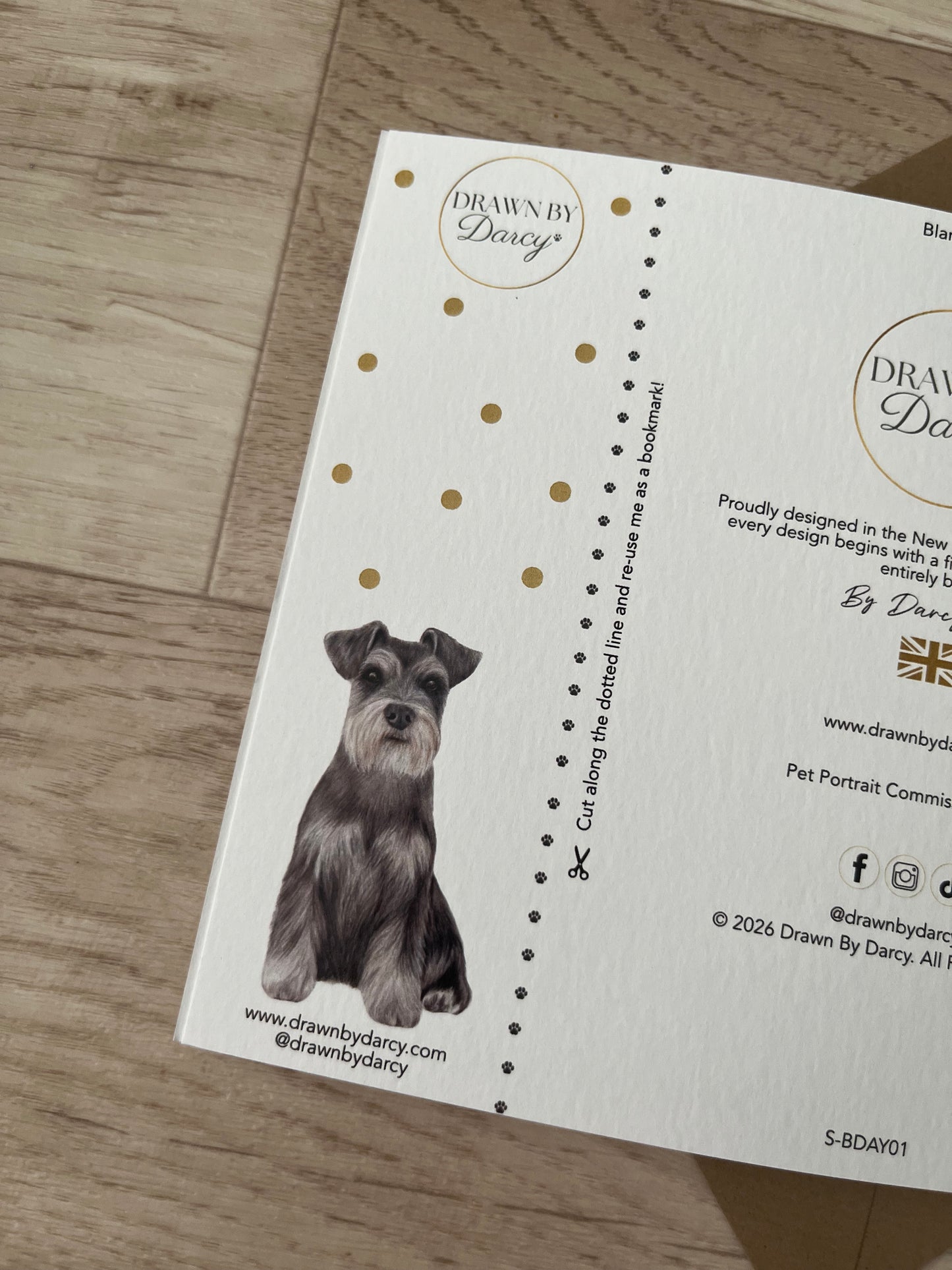 NEW! Schnauzer Birthday Greetings Card
