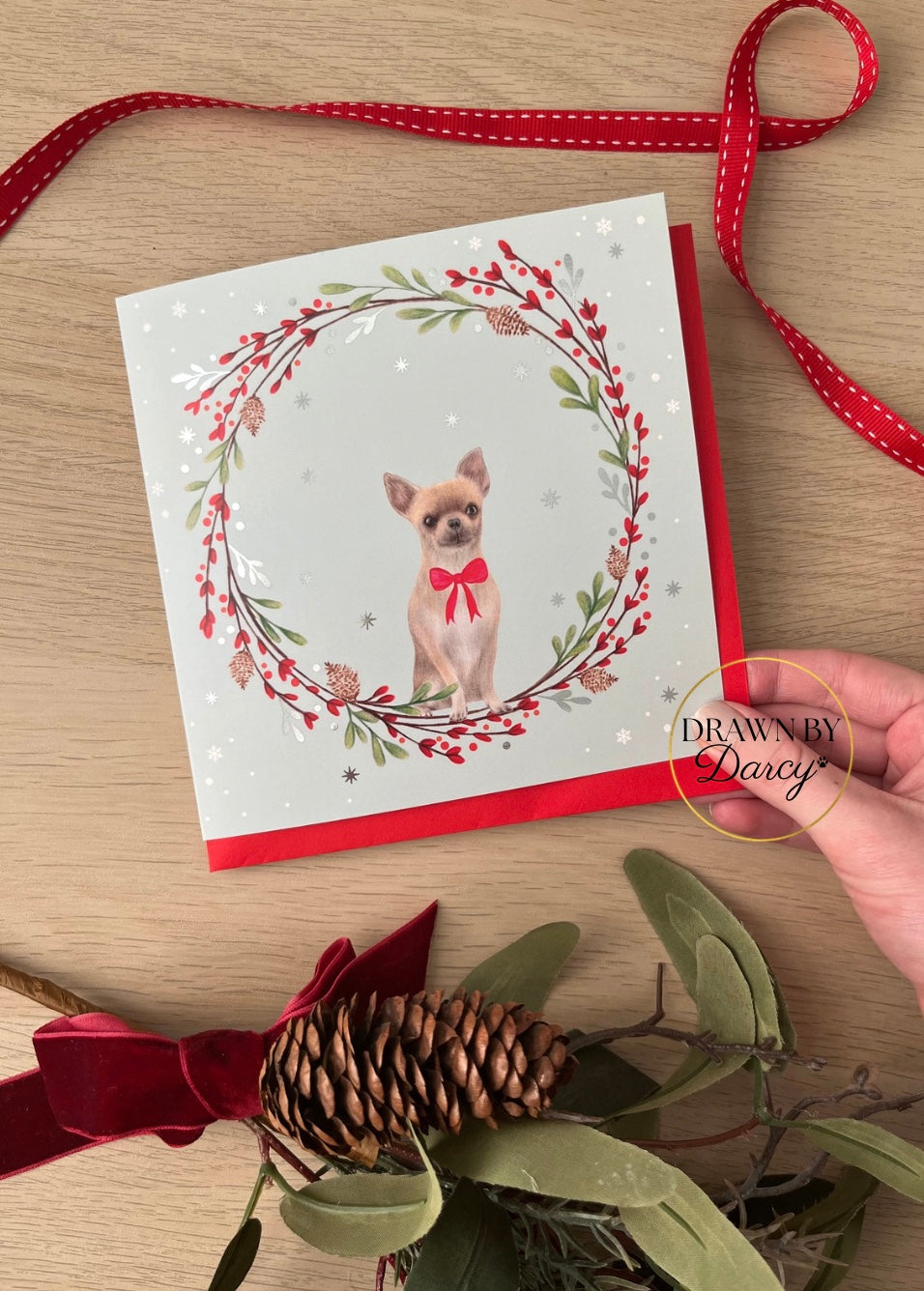 Chihuahua Christmas Greetings Card