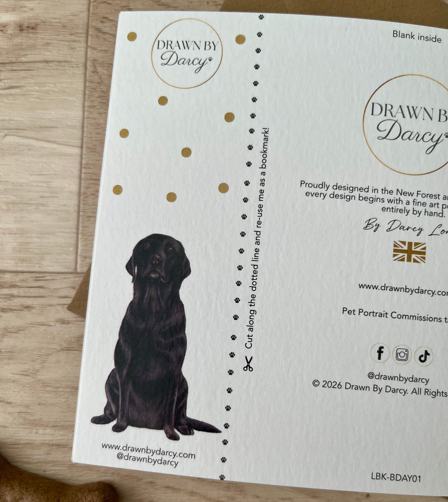 NEW! Labrador Black Birthday Greetings Card