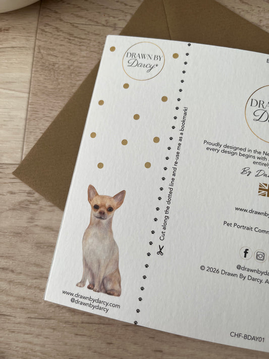 NEW! Chihuahua Birthday Greetings Card