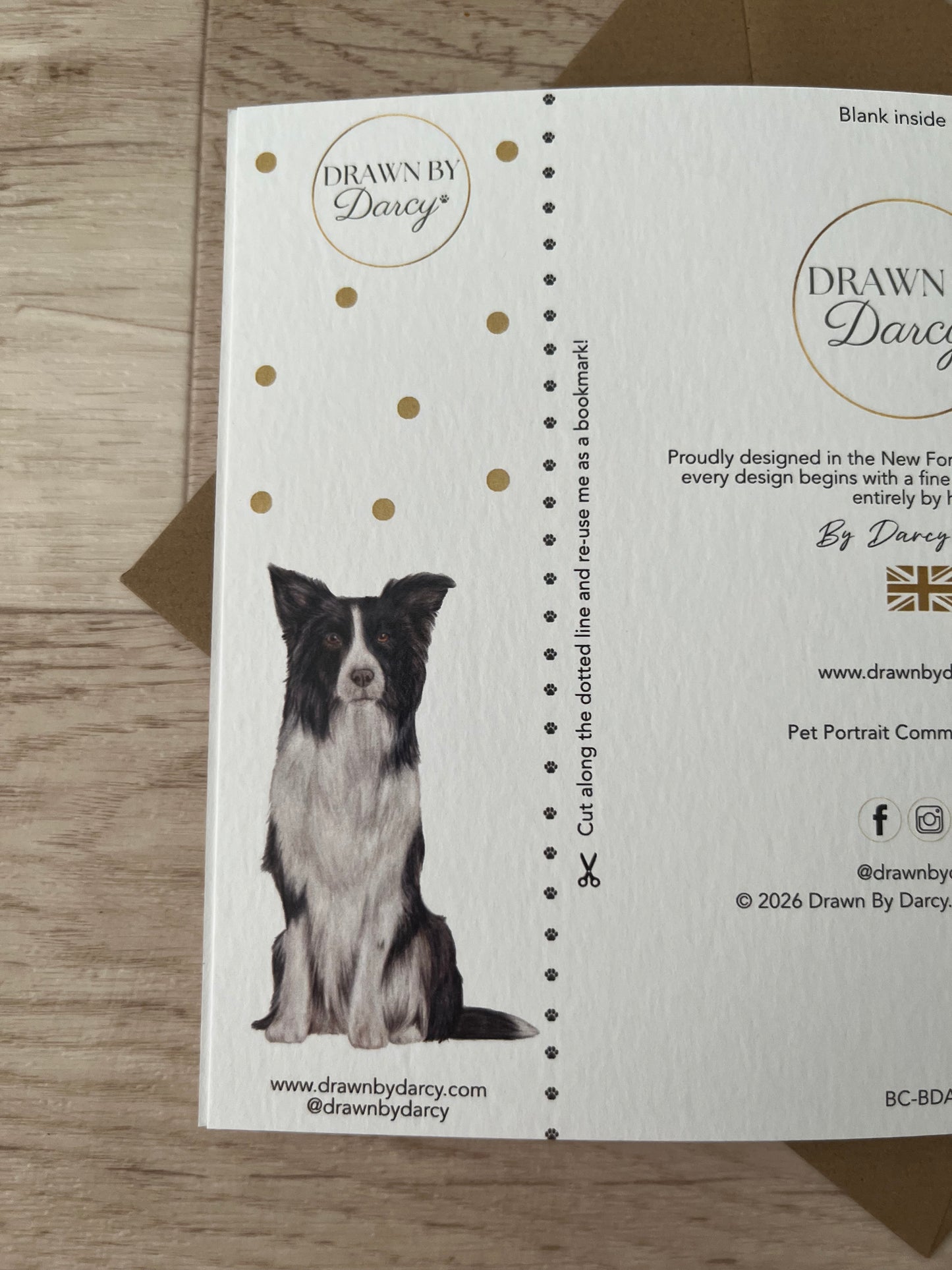 NEW! Border Collie Birthday Greetings Card