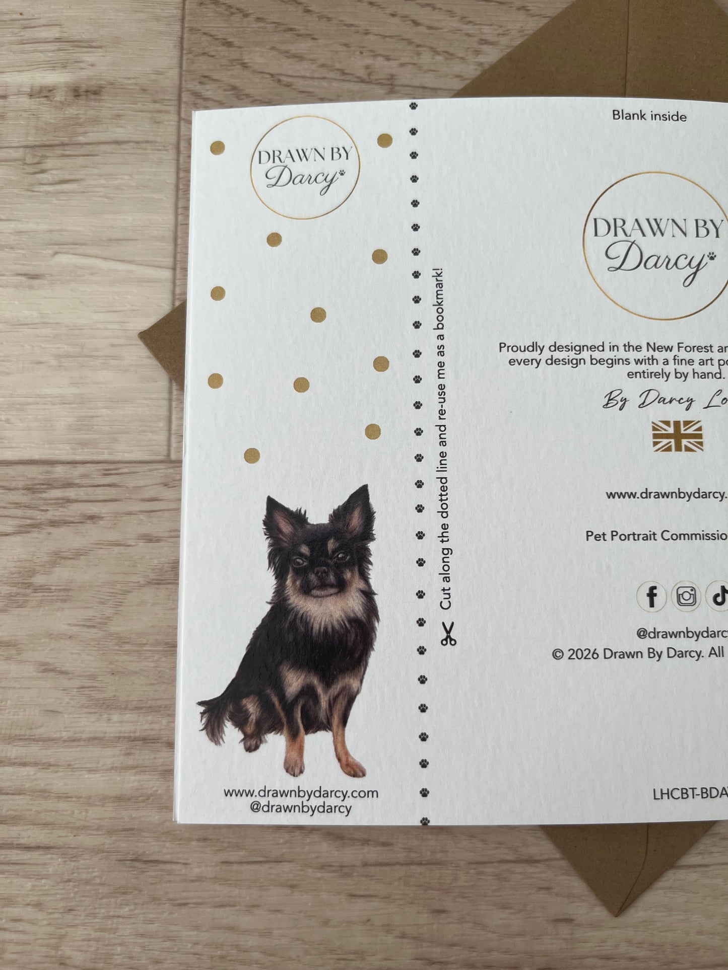 NEW! Long Haired Chihuahua Birthday Greetings Card