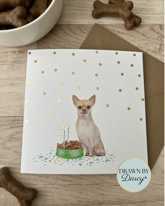 NEW! Chihuahua Birthday Greetings Card