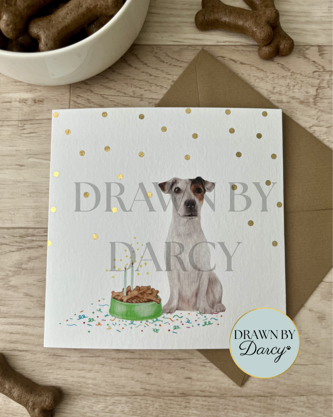 NEW! Jack Russell Terrier Birthday Greetings Card