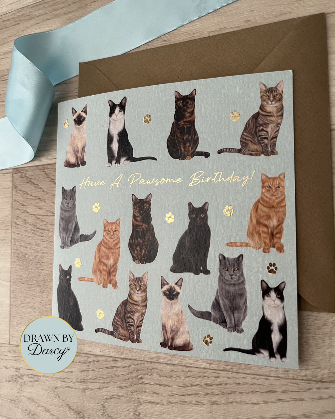 NEW! Have a Pawsome Birthday! Cats